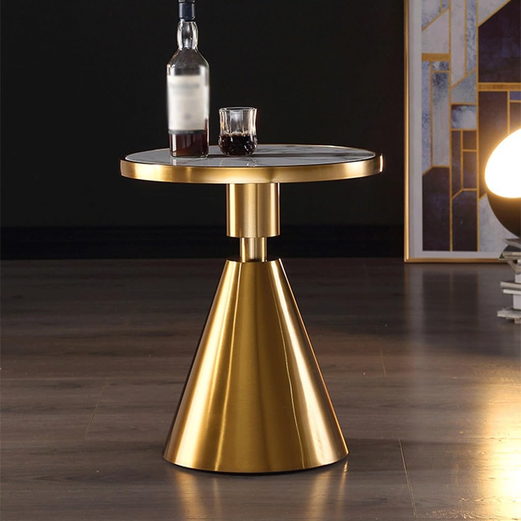 Sofas Sofa Side Table, Small Round Table, Small Coffee Table, Living Room Bedside Table, Simple Slate Corner Table Sofas for Living Room(B)