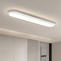 37.4" Dimmable Metal LED Ceiling Light,Slim, Edge Lit - 55W Full Spectrum Linear Ceiling Lamps,3000-6500K Modern Ultra Thin Low Profile Light Fixture for Kitchen, Bedroom & Hallway (White)