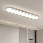 37.4" Dimmable Metal LED Ceiling Light,Slim, Edge Lit - 55W Full Spectrum Linear Ceiling Lamps,3000-6500K Modern Ultra Thin Low Profile Light Fixture for Kitchen, Bedroom & Hallway (White)