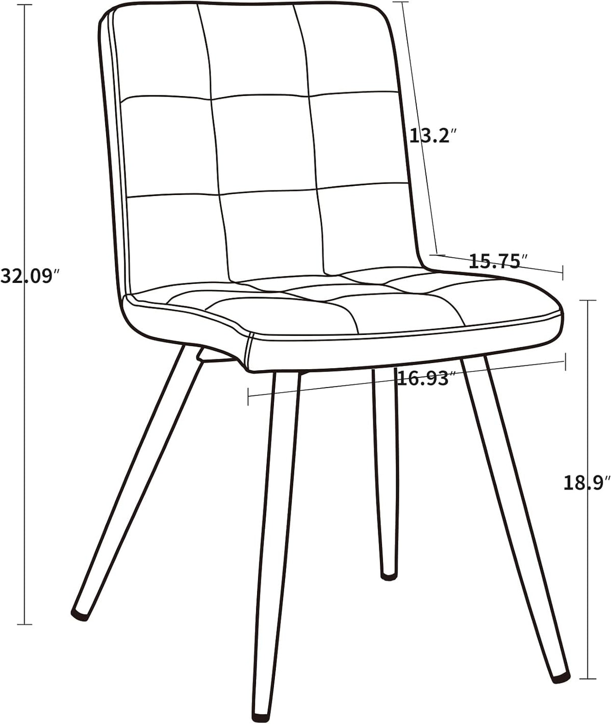 DUHOME Velvet Dining Chairs Set of 4,Mid Century Modern Dining Chairs with Metal Legs,Accent Chairs Side Chairs Reading Chairs for Restaurant Cafe Shop Darkblue