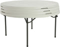 LIFETIME 480301 Commercial Round Folding Table (4 Pack), 5', White