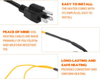 Soil Heating Cable 49 Ft Electric Soil Warming Cable Greenhouse Plant Soil Heater Cable Keep Soil Warm for Soil, Garden, Cold Frame
