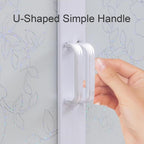 Kitchen Cabinets Ecofriendly Aluminum Composite Panel + Tempered Glass 9cm Height Enhancement Guardrail, for Kitchen Dining Living Room Bathroom(50 * 33 * 76cm)