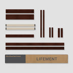LIFEMENT Classic Wood Platform Bed Frame with Headboard, Essential, Noise Free, Under Bed Storage, No Box Spring Needed, Easy Assembly (Walnut, Queen (U.S. Standard))