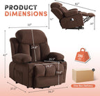 Power Lift Recliner Chair for Elderly with 8-Points Massage and Heat