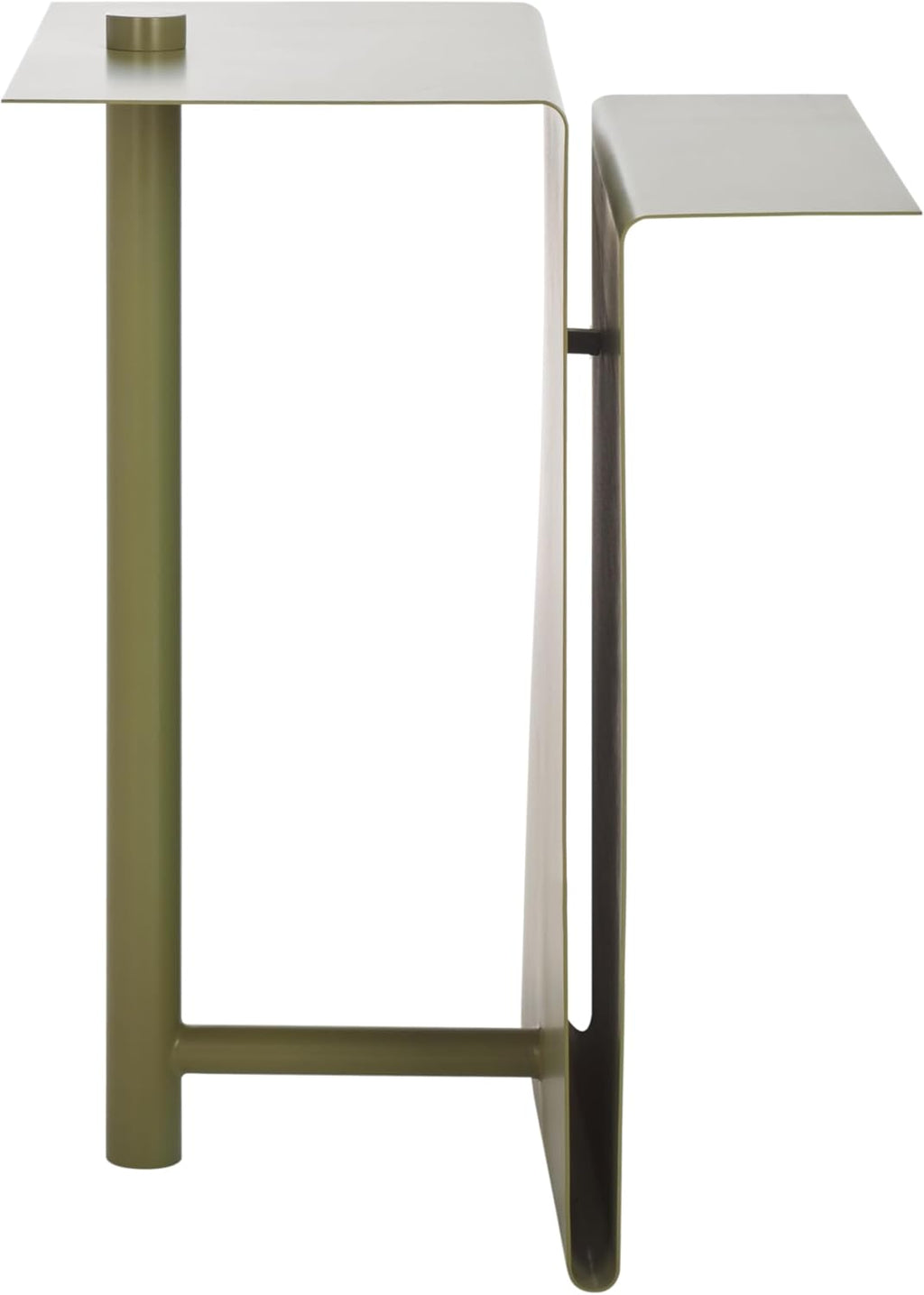 SAFAVIEH Couture Collection - Aldwyn Olive Green Metal Accent Table, Modern Fully Assembled Side Table (SFV6803B)