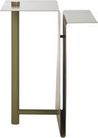 SAFAVIEH Couture Collection - Aldwyn Olive Green Metal Accent Table, Modern Fully Assembled Side Table (SFV6803B)