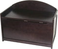 Lipper International Child's Toy Chest, 33.25" W x 17.75" D x 24.5" H, Espresso Finish