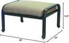 Darlee Nassau Cast Aluminum Patio Ottoman