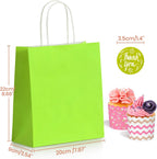 Parmedu Small Paper Gift Bags with Handles - 30 Pack 8.7"x3.5"x7.9" Colorful Party Favor Bags Bulk, Gift Bags for Christmas, Birthdays, Weddings, Festivals, and Parties (6 Colors)