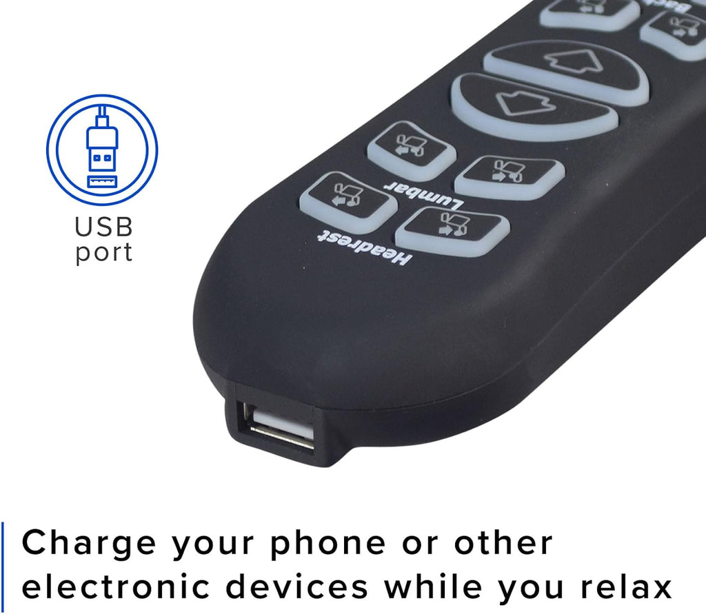 Genuine Pride OEM 10-Button 5-Pin Replacement Remote Hand Control for Pride VivaLift Lift Chair (Standard & Early Version Viva Lift 2) - (CTL1804039) for Standard & Early Version VivaLift 2 Models