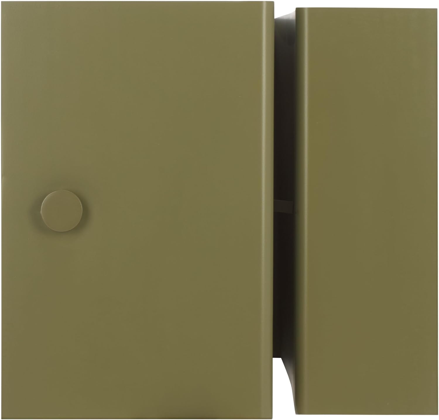 SAFAVIEH Couture Collection - Aldwyn Olive Green Metal Accent Table, Modern Fully Assembled Side Table (SFV6803B)