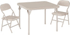 GAOMON 3 Piece Set Folding Table and Chairs Set, Boys and Girls Activity Table and Chairs Set for Dining Room,Daycare,Classrooms