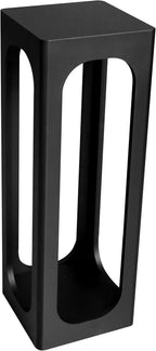 COVLON Drink Table, Wood Small Space Side Table, Decorative End Table for Living Room,Badroom or Entryway Decoration, Black