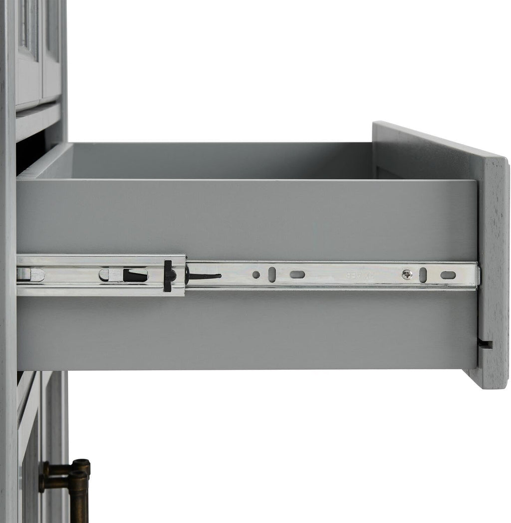 Maykoosh Kitchen Pantry Cabinet - Large Storage, Adjustable Shelves, Distressed Gray Finish