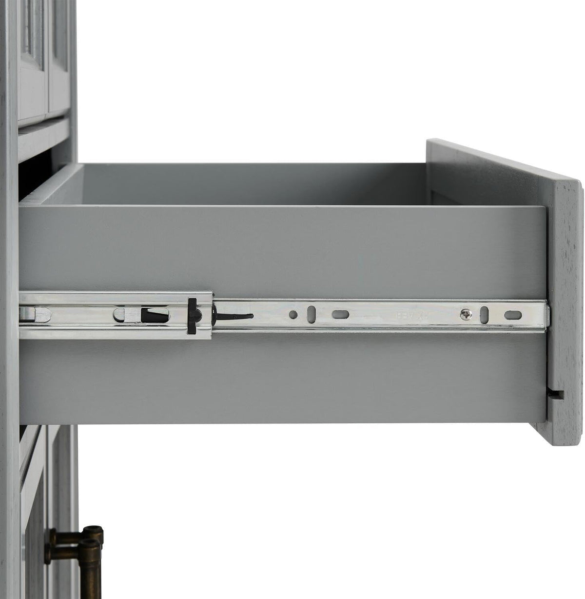 Maykoosh Kitchen Pantry Cabinet - Large Storage, Adjustable Shelves, Distressed Gray Finish