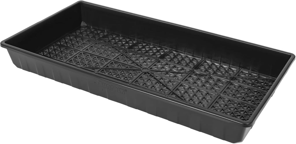 SUNPACK 10" x 20" Heavy Duty Mesh Plastic Seed Starting Tray, Black, 2.3" - Ensures Water Drainage and Aeration, Perfect for Greenhouses or Indoor Gardening