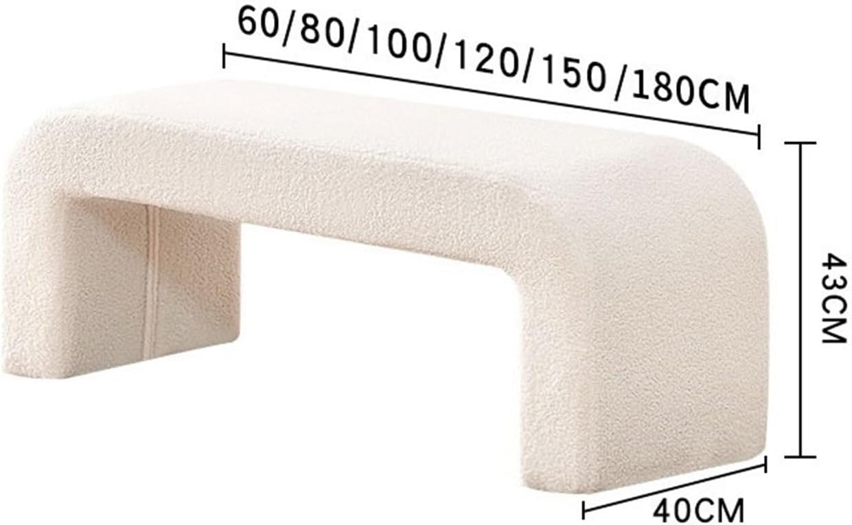 Modern Home Entryway Shoe Stool Bedroom Bedside Clothing Store Bench Fitting Room Sitting Stools Entryway(150 * 40 * 43cm)