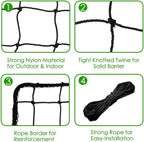 Baseball Softball Backstop Nets, Heavy Duty Sports Netting Barrier #18 Baseball Netting 10'x10'/10'x20'/15'x15'…