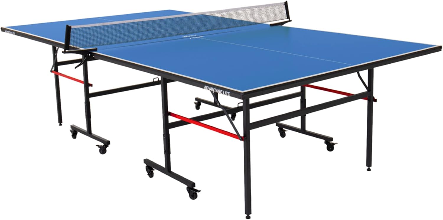 STIGA Advantage Series Indoor Ping Pong Table, Foldable Table Tennis Table - 13, 15, 18, and 25mm Tabletops - Quickplay 10 Minute Assembly - Playback Mode - Recreational- to Tournament-Level