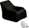 Rocking Chair Cover, Waterproof 420D Cover for Sensory Rocking Chair, Dustproof Protector with 2 Buckles, Drawstring, Handles, Air Vents - 33.86" L x 16" W x 20" H, Black