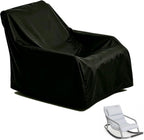 Rocking Chair Cover, Waterproof 420D Cover for Sensory Rocking Chair, Dustproof Protector with 2 Buckles, Drawstring, Handles, Air Vents - 33.86" L x 16" W x 20" H, Black