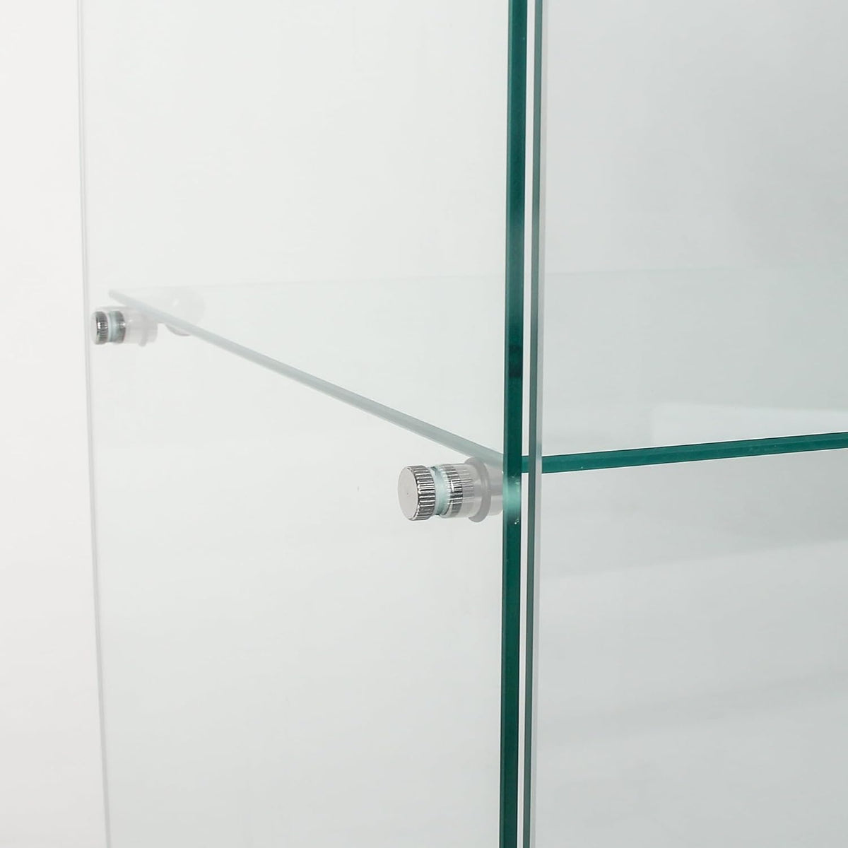 Glass Display Cabinet with 5 Shelves Double Door, Cabinets for Living Room, Bedroom, Office