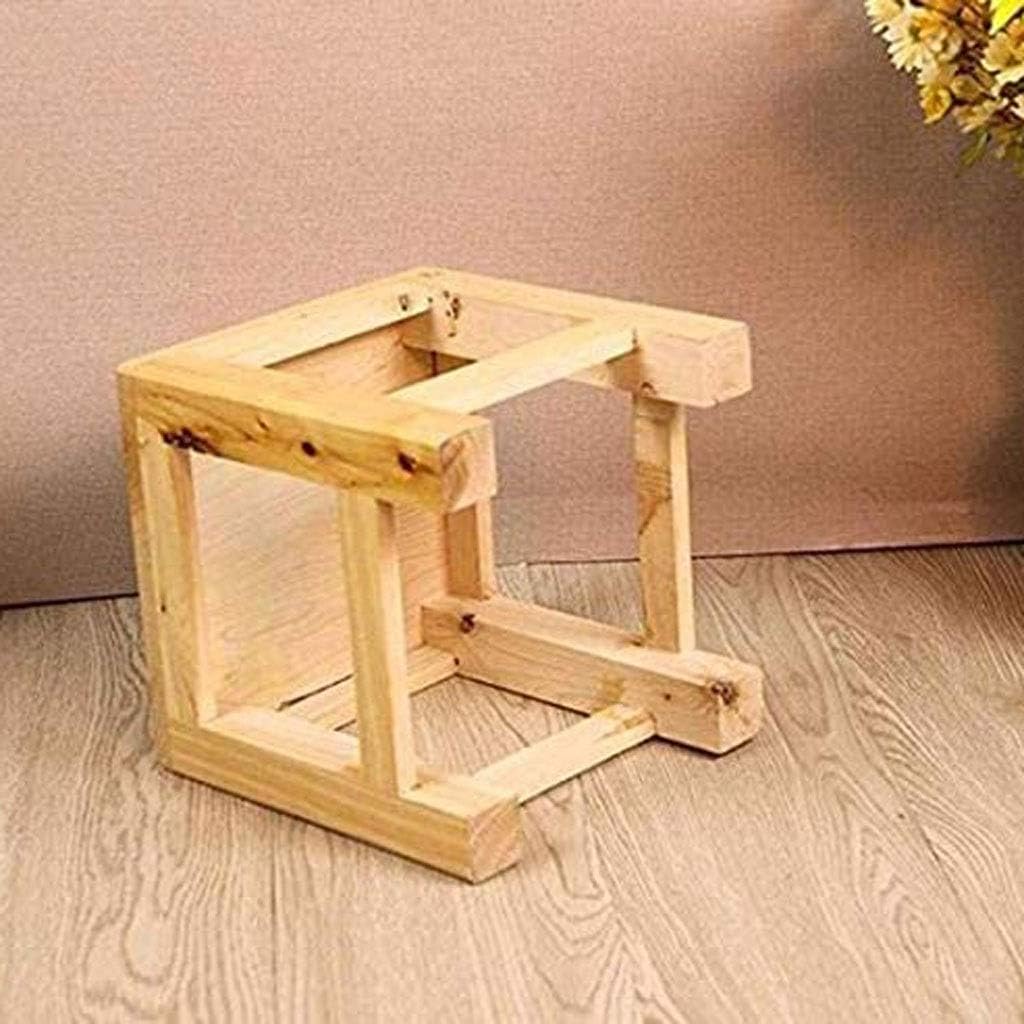 Footstool, Wooden Stool - Footstool Bathroom Non-Slip Light Footstool Coffee Table Stool
