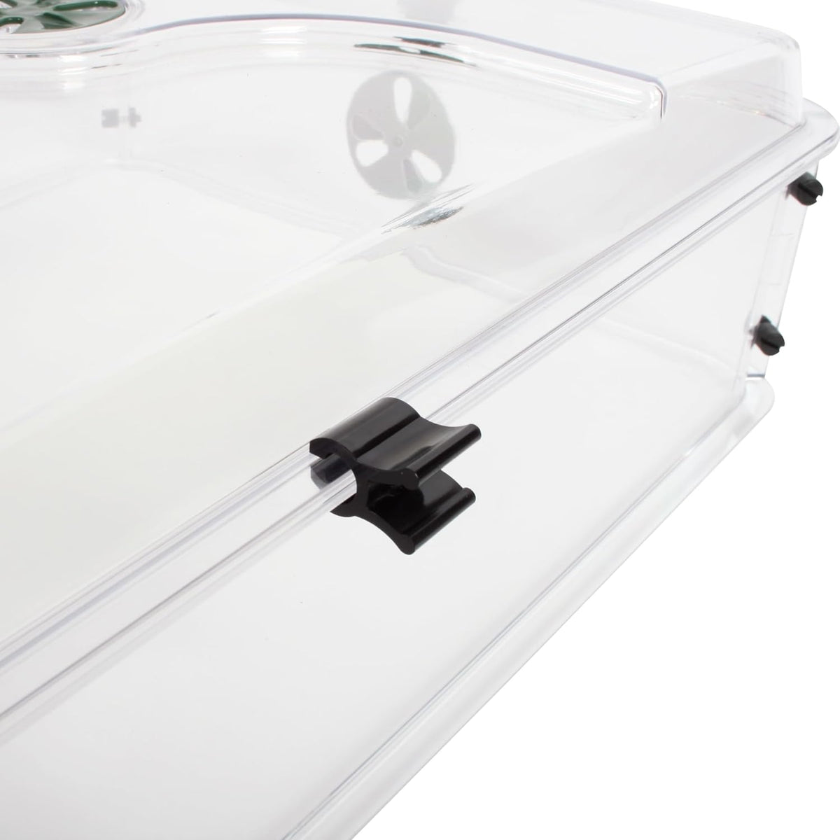 EarlyGrow 95457 24" x 15" x 16.75" Domed Propagator, Green, 3 Side Extenders and Locking Clip Set