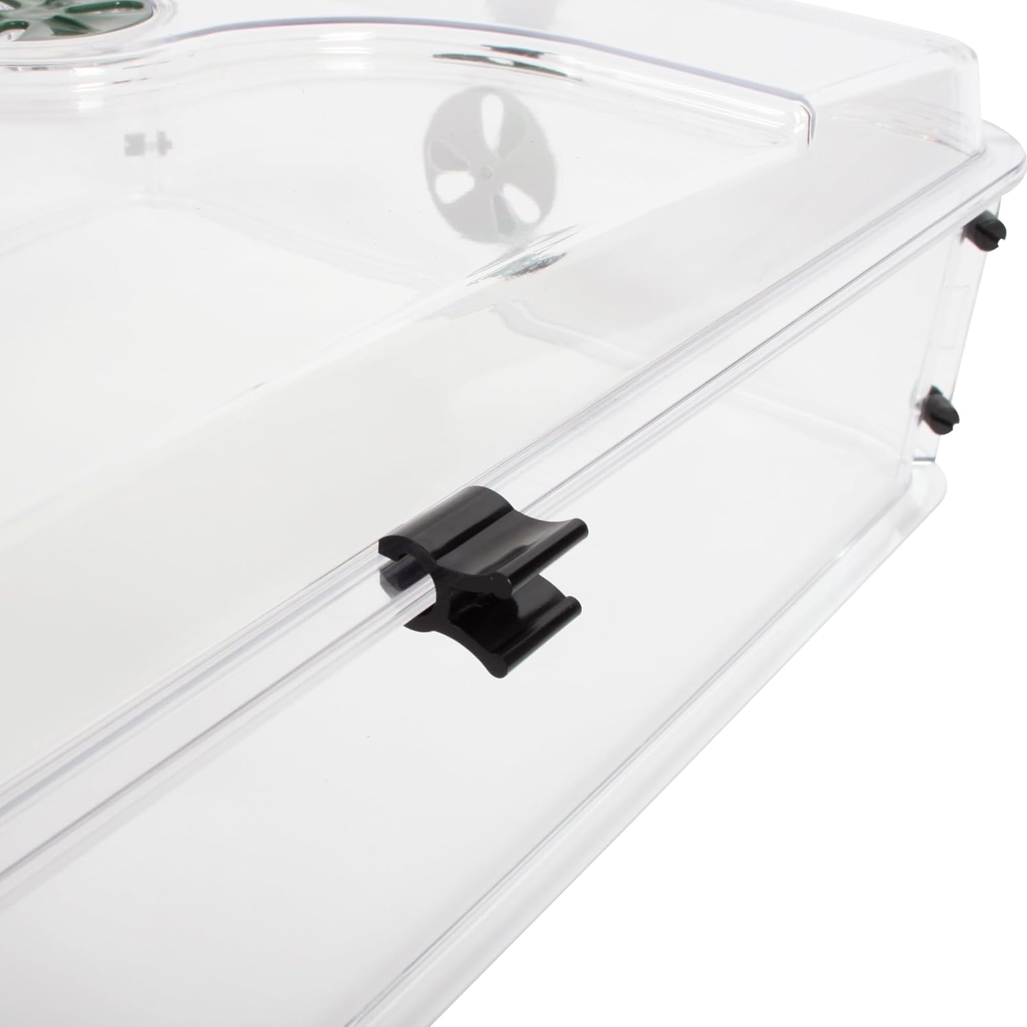 EarlyGrow 24" x 15" x 12.75" Domed Propagator with 2 Height Extenders and Locking Clip Set, Green