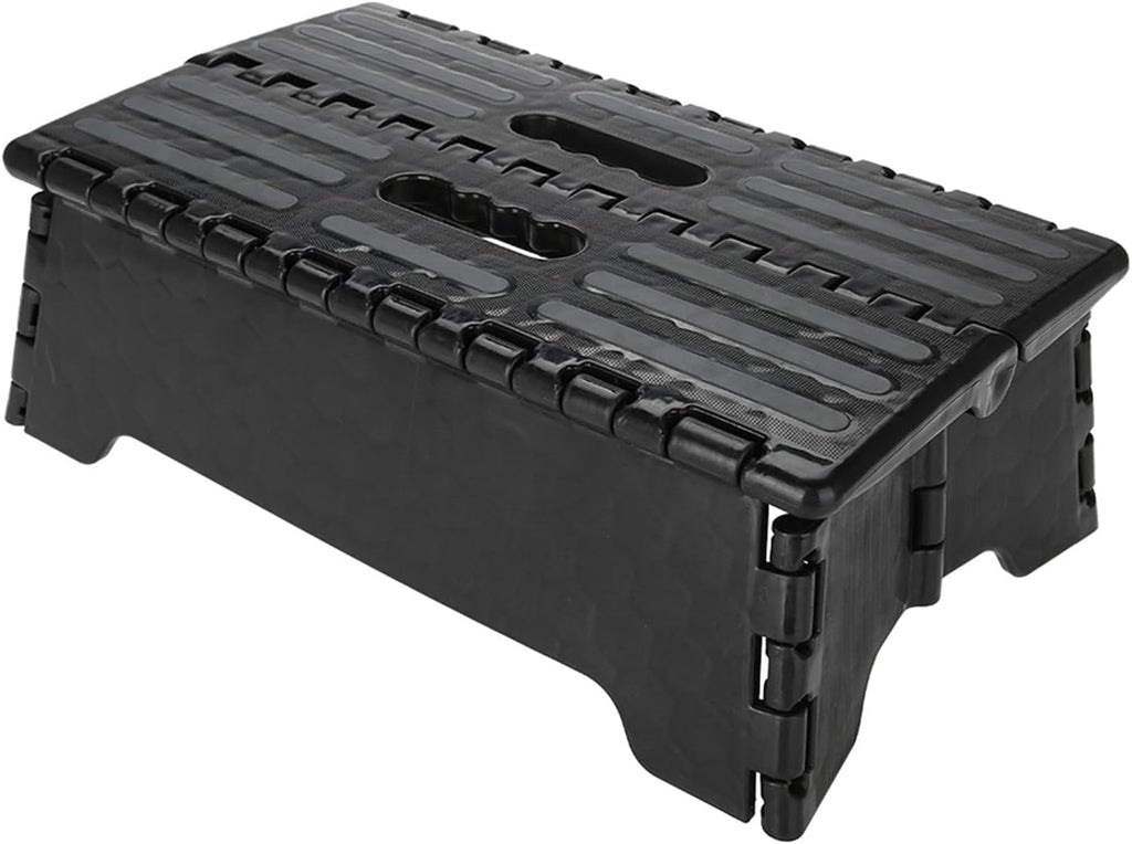 Folding Step Stool, The Lightweight Step Stool, Portable Folding Step Stool Black Step Ladder for Adults Seniors at Home, Kitchen, Bathroom, Bedroom, Closet