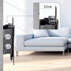 Hama Tilting TV Wall Mount, TV Bracket (TV 10 to 26 inches, 66 cm and 30 kg Max, Perfect for Amazon Echo Show 15, Tilt + 10°/- 15°, VESA 100 x 100 Max, Fisher & Jig Pegs) with 10-Year Guarantee, Black