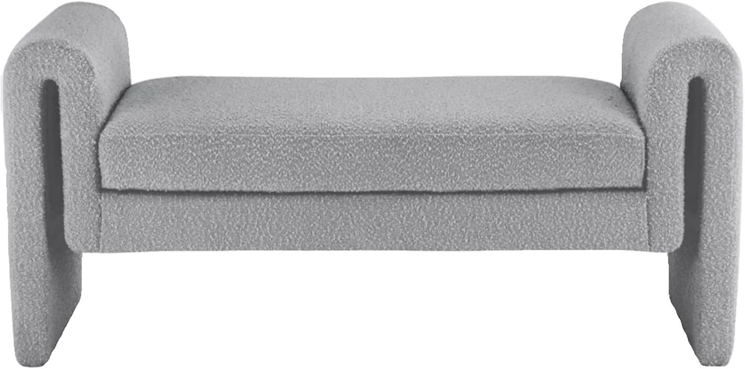 Modern Bedroom Ottoman Bench,Upholstered End of Bed Modern Entryway Shoe, Living Room Dinning Entryway
