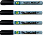 Permanent Black Markers - 4 Pack Garden Marker Pens (No Plant Tags) - 133 Supply