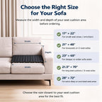 Iron Couch Cushion Support Board-21.5x70" Ultra-Thin Heavy-Duty Steel | Stronger to Fix Sagging Couch Support, Invisible&Lasting Than Wooden Sofa Supports，Adjustable Foldable for 2–3 Seater Couches