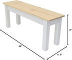 Nantucket Solid Wood Bench (66")