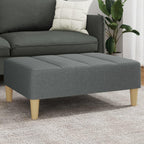 Modern Fabric Footstool with Plywood Frame, 30.3x21.7x12.2 Inches, Sturdy Footrest for Sofa or Recliner, Cozy and Stable Design for Living Room