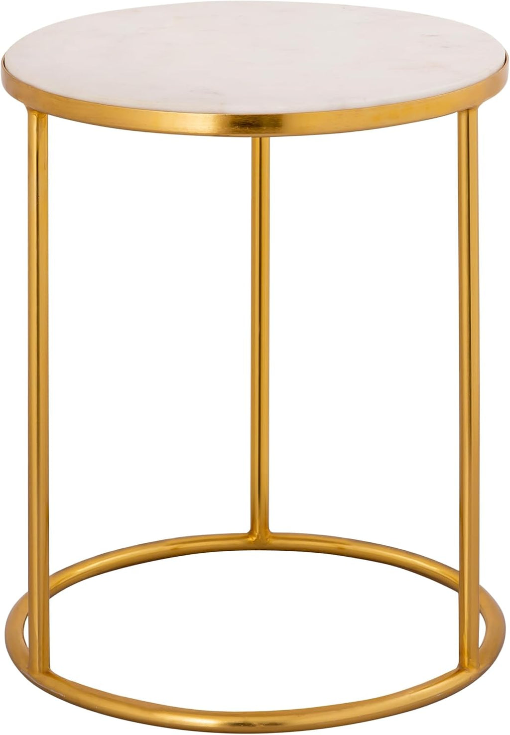 First of a Kind Side Table in Gold Iron