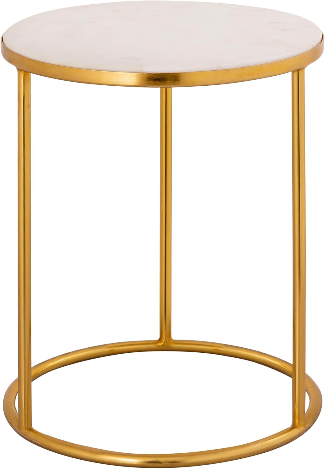 First of a Kind Side Table in Gold Iron