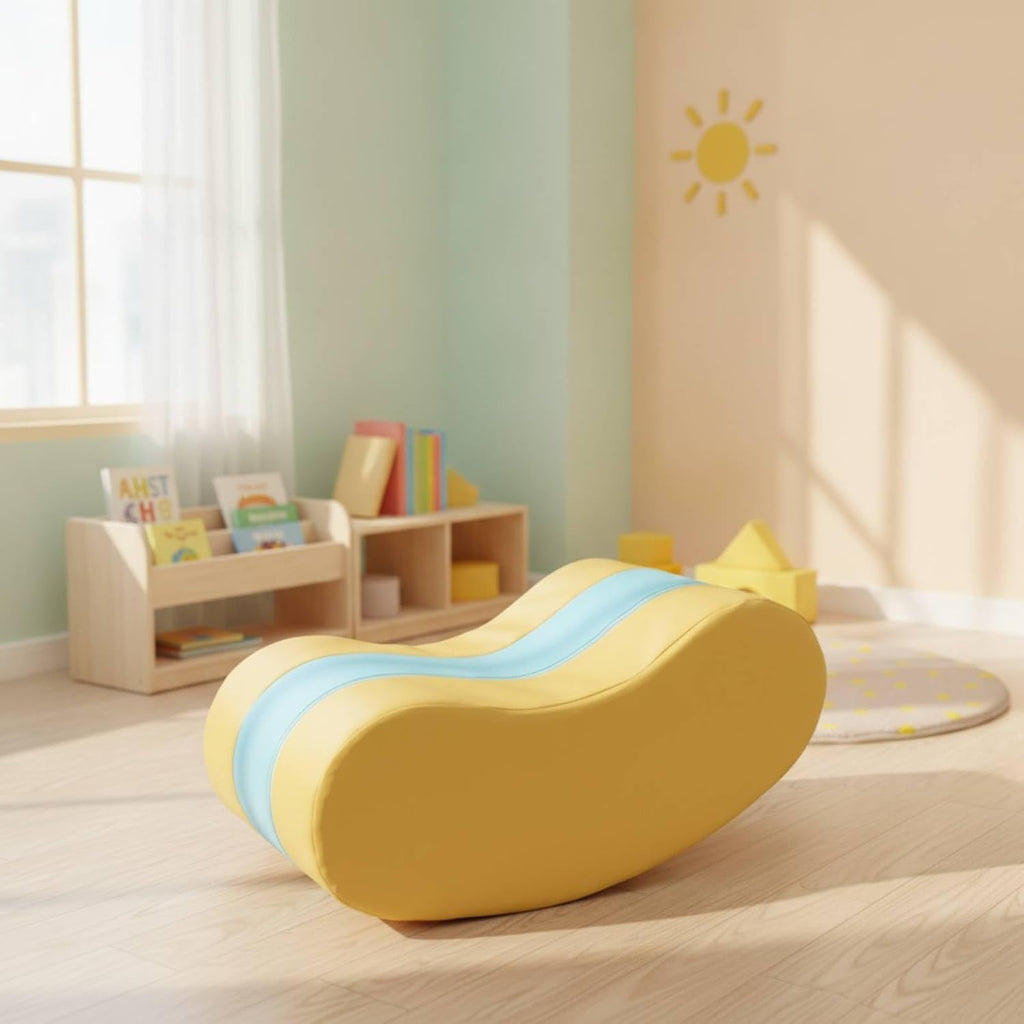 Rocking Boat Soft Rocker Cushioned for Kindergarten