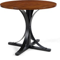 Need 36 Inch Round Dining Table for 2-4 People, Small Circle Kitchen Table, Space Saving Kitchen Dining Table for Dining Room, Kitchen, Apartment, Rubber Wood Tabletop, 220LBS Capacity
