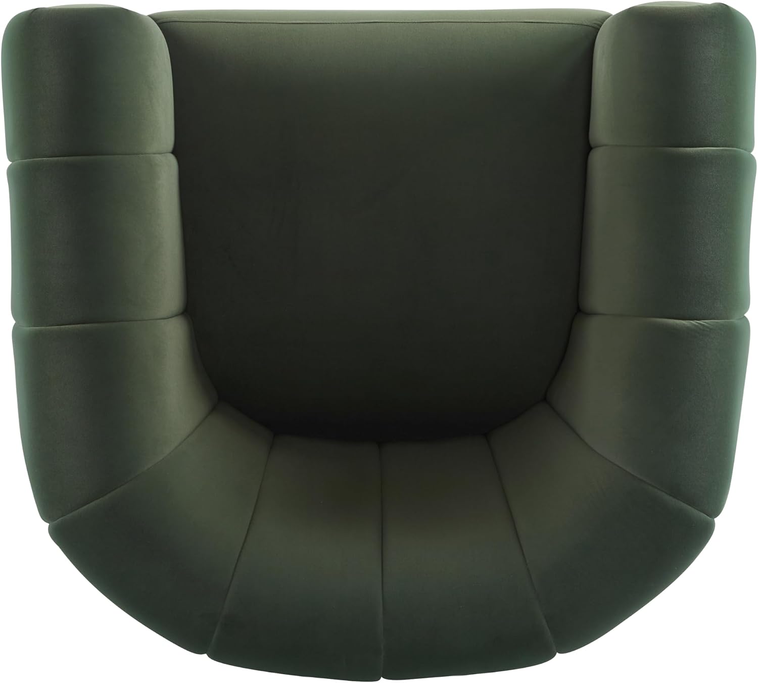 Christopher Knight Home Monroe Velvet Swivel Club Chair,Armchair with 360-Degree Rotation,Upholstered Barrel Swivel Sofa Chair for Living Room/Bedroom,Tufted Back,Thick Cushion, Iron Base, Olive Green
