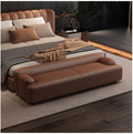 Modern Bedside Stool Living Room Minimalist Sofa Bedroom Rest Cloakroom Shoe Changing Entryway(Coffee,Medium)