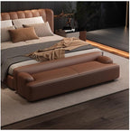 Modern Bedside Stool Living Room Minimalist Sofa Bedroom Rest Cloakroom Shoe Changing Entryway(Coffee,Medium)