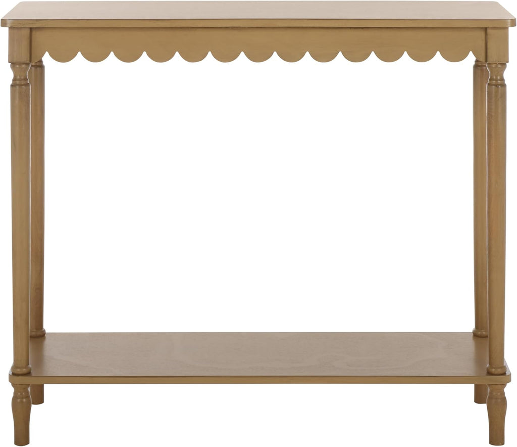 SAFAVIEH Home Collection Haven French Country Farmhouse Desert Brown Console Table for Entryway, Living Room, Foyer