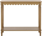 SAFAVIEH Home Collection Haven French Country Farmhouse Desert Brown Console Table for Entryway, Living Room, Foyer