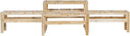 Greenes Fence Two-Tiers Fifteen Bucket Elevated Cedar Wood Garden Frame, 125 in. x 43 in. x 30 in. - Made in USA with North American Cedar