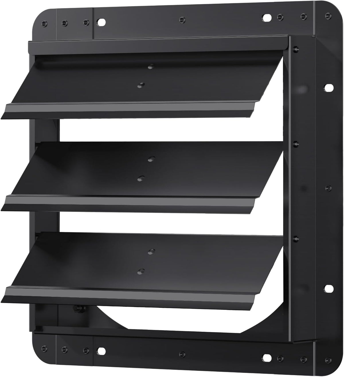 10 Inch Aluminum Automatic Shutter Louver Vent (No Fan Blades and Motor) for Home Attics, Workshops, Barn, Greenhouse