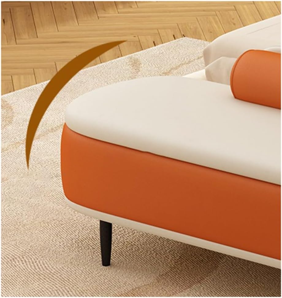 Modern Bedroom Bedside Bench Shoe Entrance Long Entry Cloakroom Sofa Entryway(Red,Large)