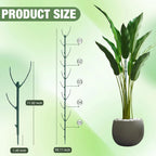 10 Pack Stackable Monstera Plant Support, Climbing Plant Support Structures, Garden Plant Support Stakes for Indoor Outdoor Plants, Plant Holder Stick Moss Pole for Support Tall Potted Plants